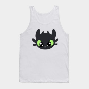 Toothless head, night fury, how to train your dragon, Httyd fanart Tank Top